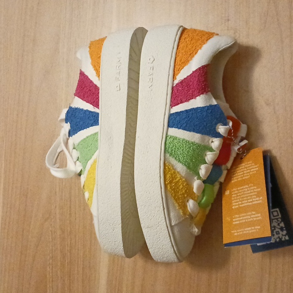 FARM Rio "Rainbow Platform" Sneakers in Size 6.5 Includes Storage Bag (NWB) - Picture 6 of 14